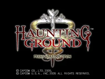 Haunting Ground screen shot title